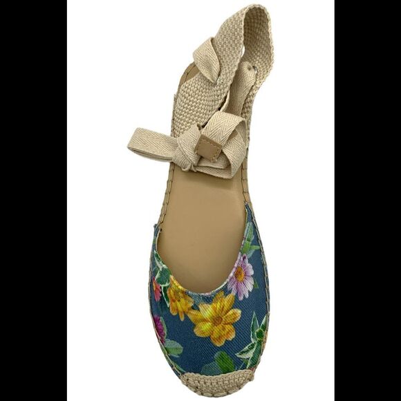 Nine West Women's Mage Espadrille Slingback Sandals Light Blue - Medium - Picture 2 of 3